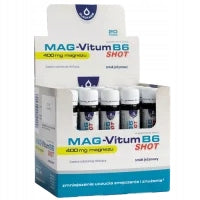 Mag-Vitum B6 SHOT, set of 20 x 25 ml 400 mg magnesium for drinking blackberry flavour