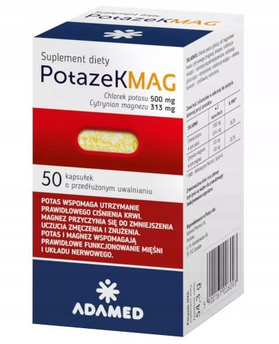 Mag magnesium potassium 50 capsules Expiration date not specified