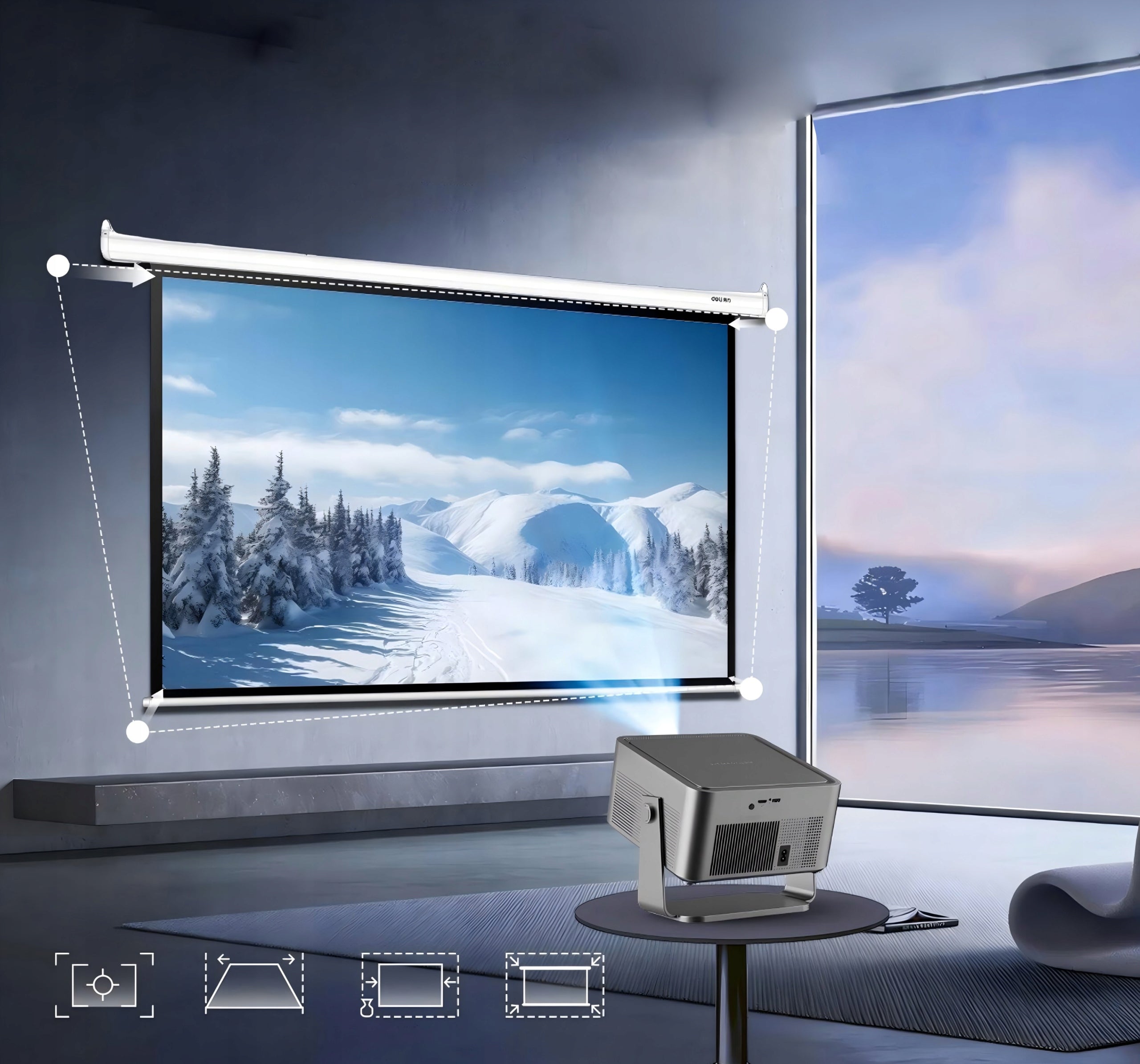 Magcubic HY450GT 4K 1080P Projector, 800ANSI, WiFi, BT, TV Stick, Autofocus Brand Magcubic