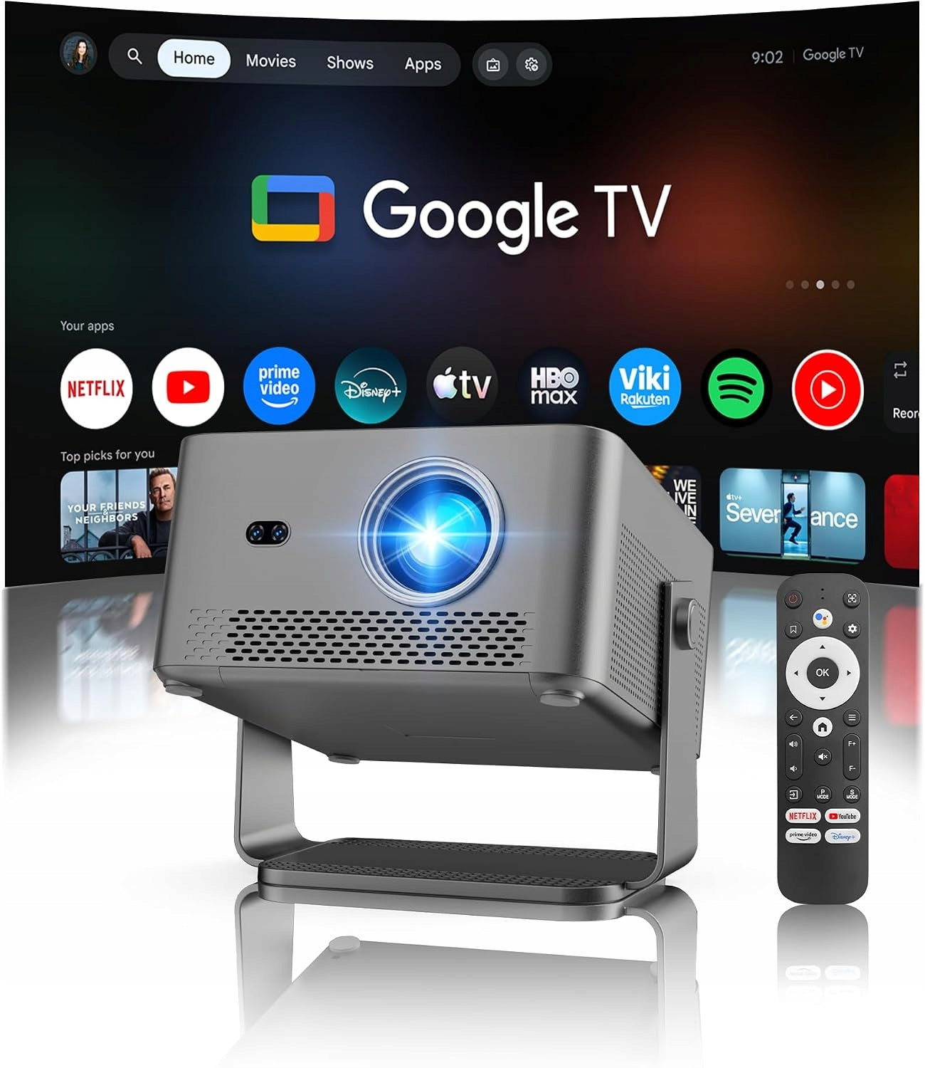 Magcubic HY450GT 4K 1080P Projector, 800ANSI, WiFi, BT, TV Stick, Autofocus