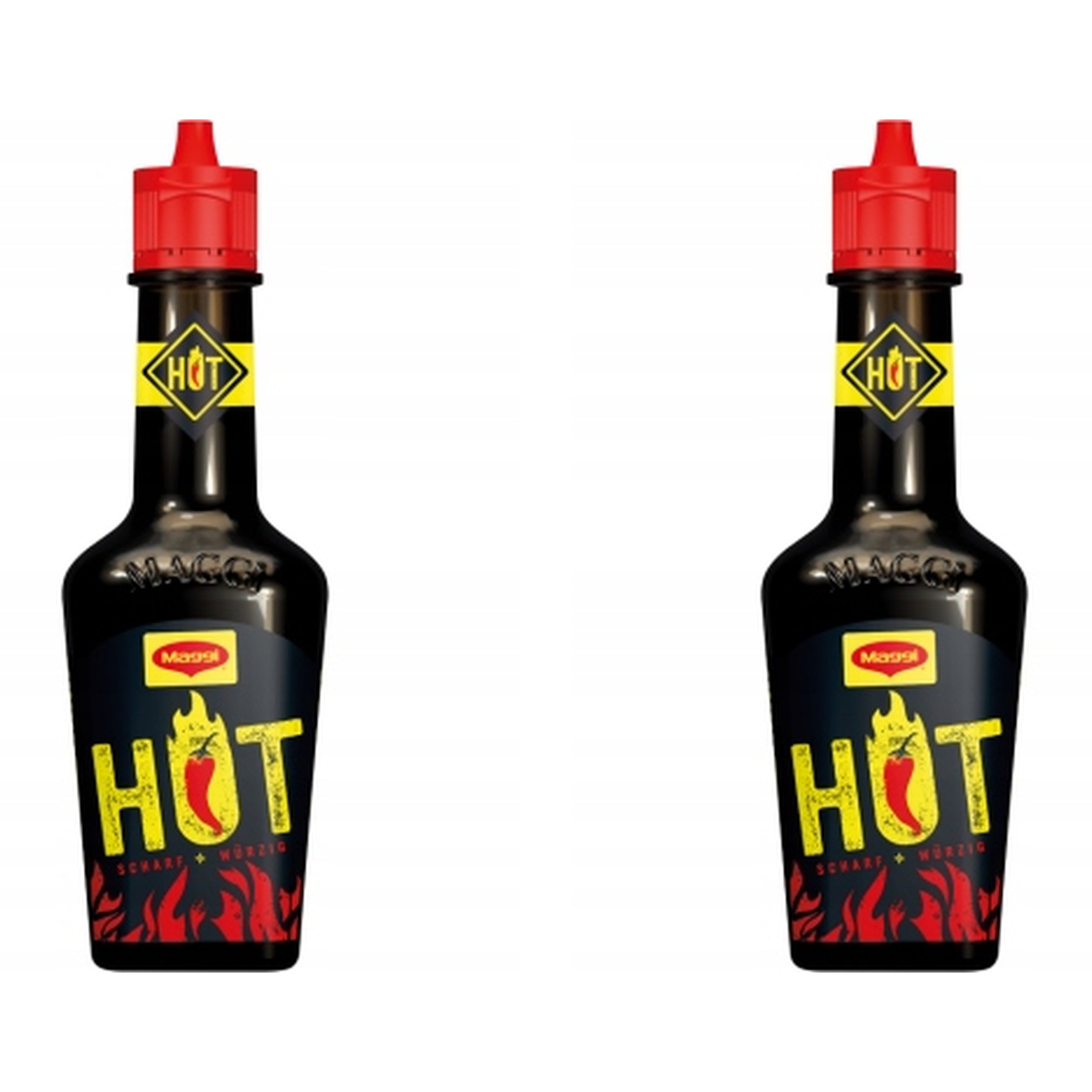 Maggi Hot Spicy Liquid Seasoning for Soups Dishes from Germany 2x100ml