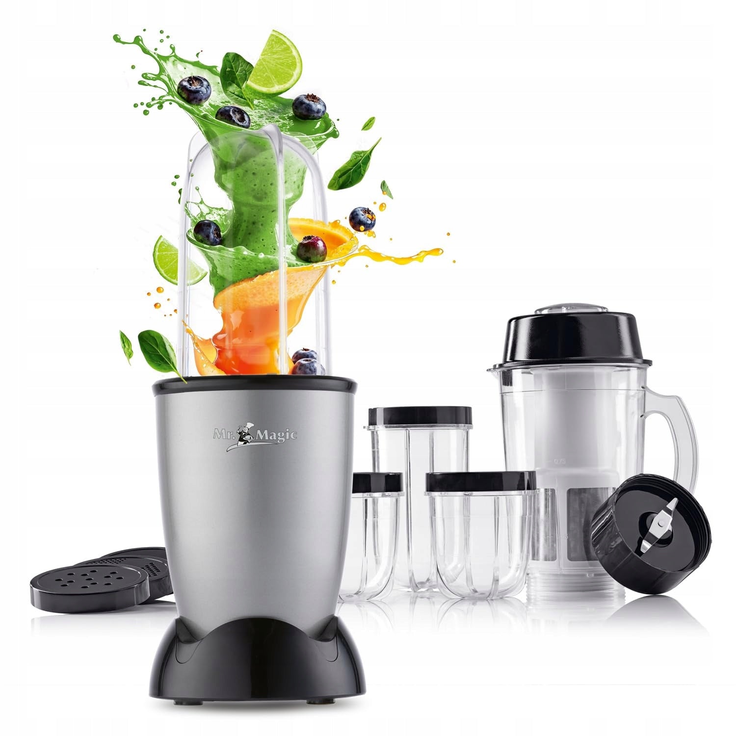 Magic Smoothie Maker 400 W Cup Blender, Grey-Black, Stand Mixer