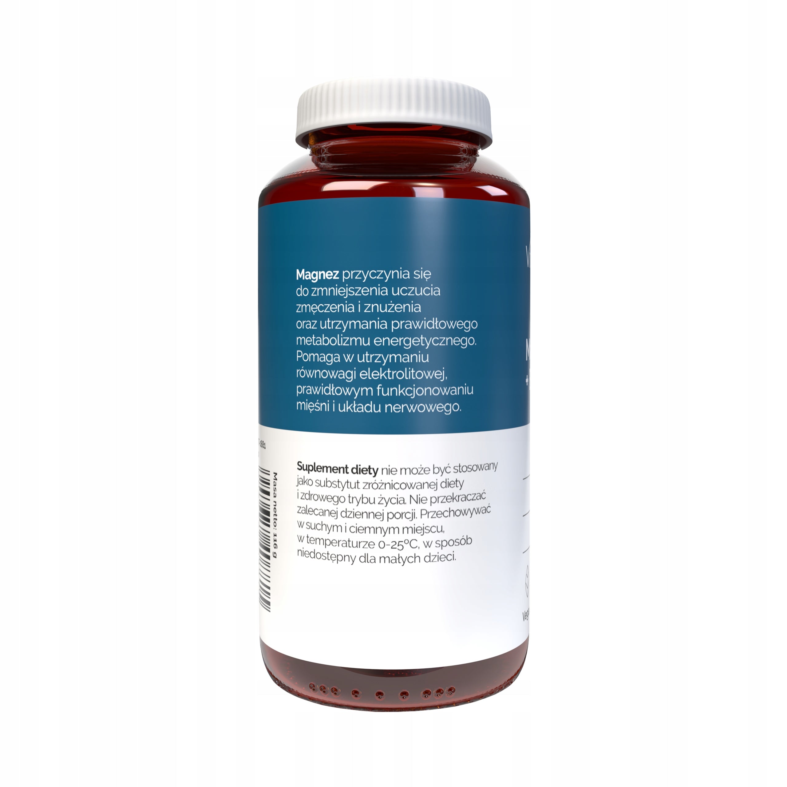 Magnesium 125 mg Vitamin B6 6 mg Vitaler's Muscles Nervous System 120 capsules Name other