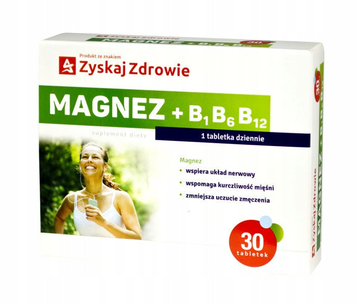 Magnesium + B6 B1 B12 30 Tablets
