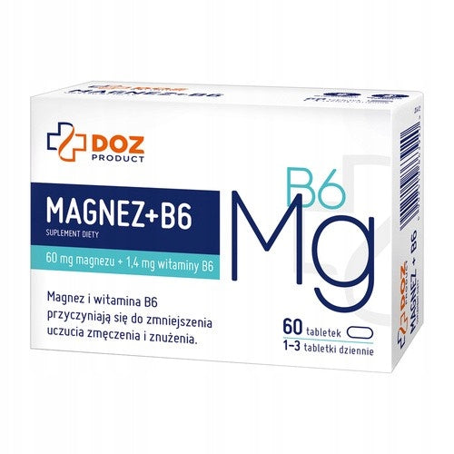 Magnesium + B6, film-coated tablets, DOZ Product, 60 pcs.