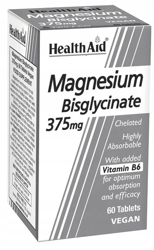 Magnesium Bisglycinate 375mg + B6 Vegetable EAN (GTIN) 5019781056132