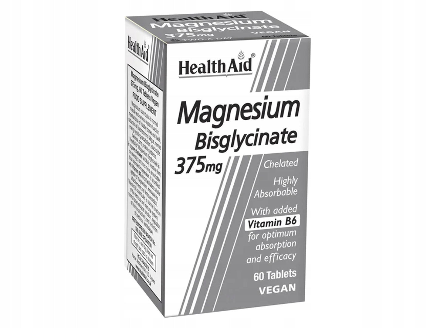 Magnesium Bisglycinate 375mg + B6 Vegetable