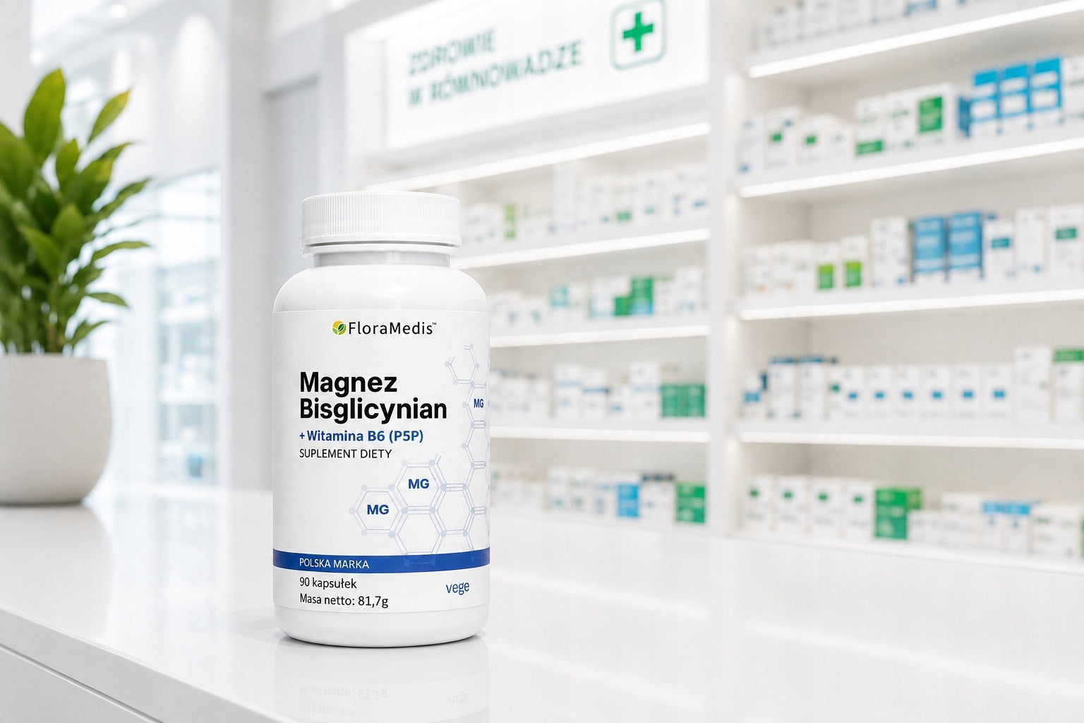 Magnesium Bisglycinate + Vitamin B6 P-5-P Chelate 90 capsules x2 Brand no brand