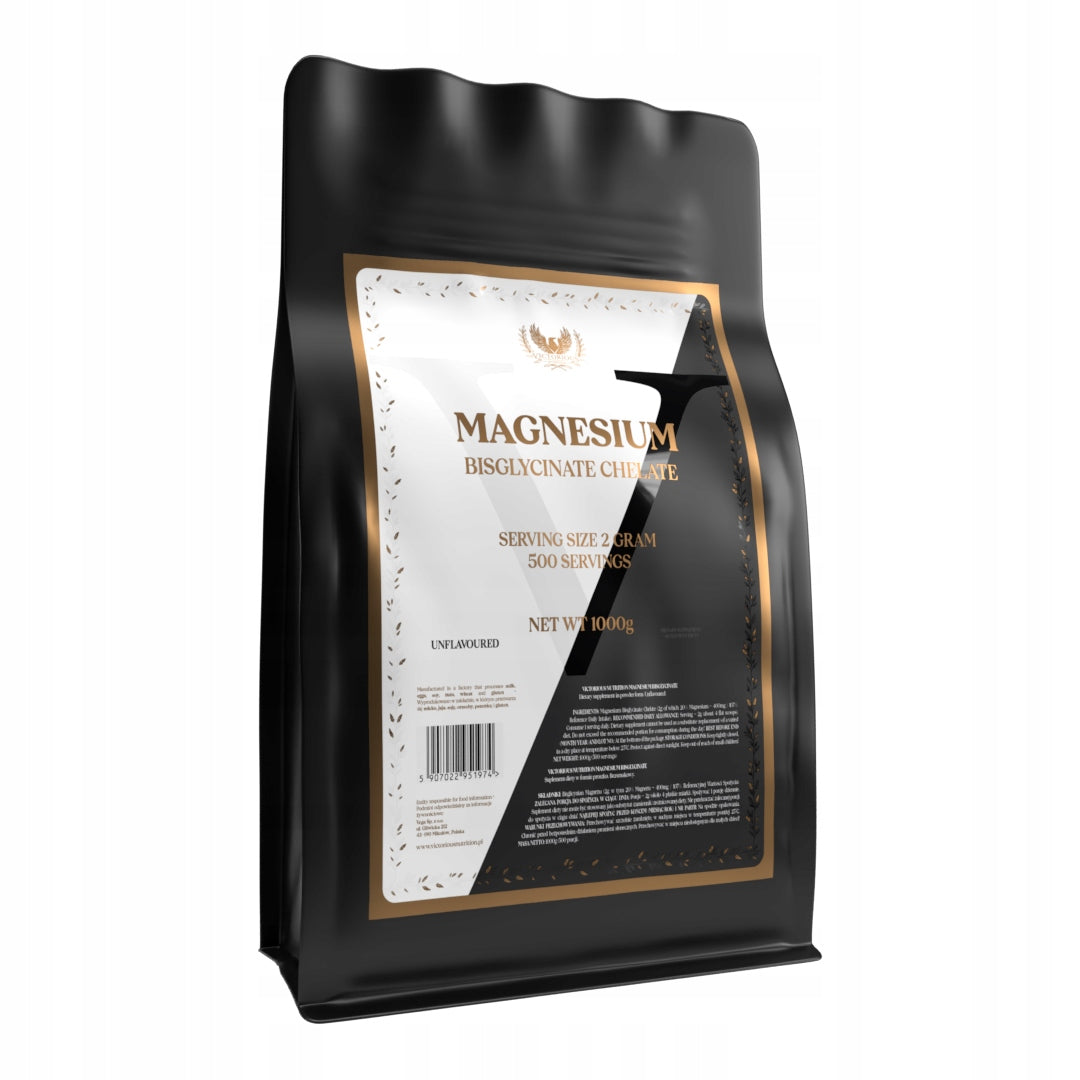 Magnesium Chelate 1000g Bisglycinate Magnesium Glycinate STRONG 1kg Victorious