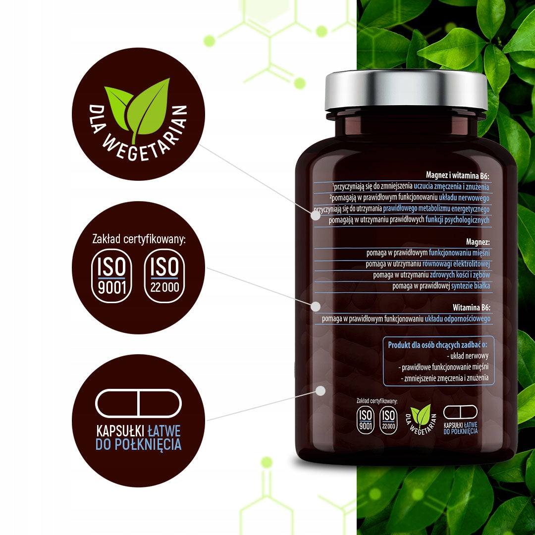 Magnesium Citrate FORTE +B6 100% Simple Pure Composition Excellent Absorption Expiration date at least 1 year from the date of purchase