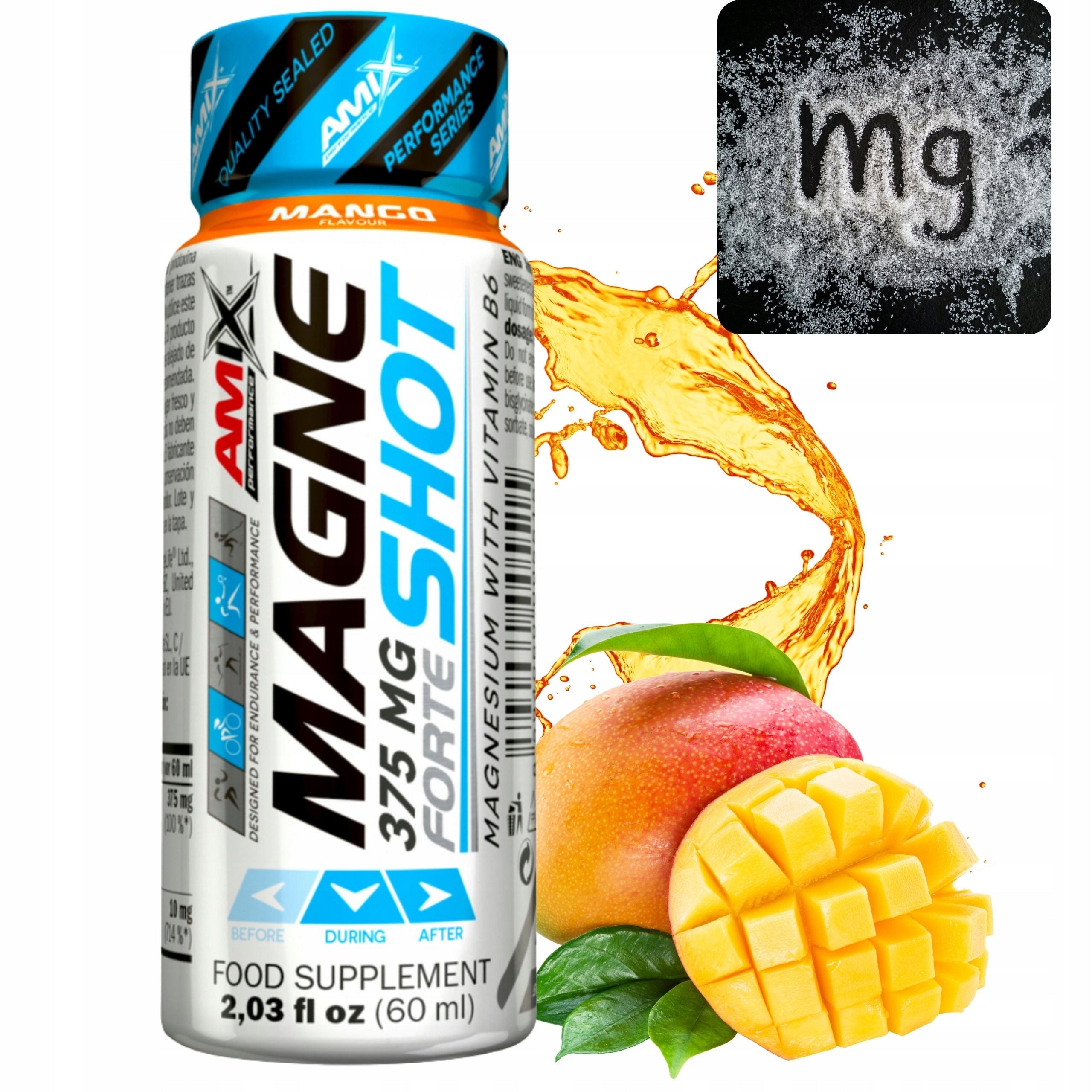 Magnesium Citrate Shot Magnesium for Athletes 60ml Vitamin B6 in Liquid