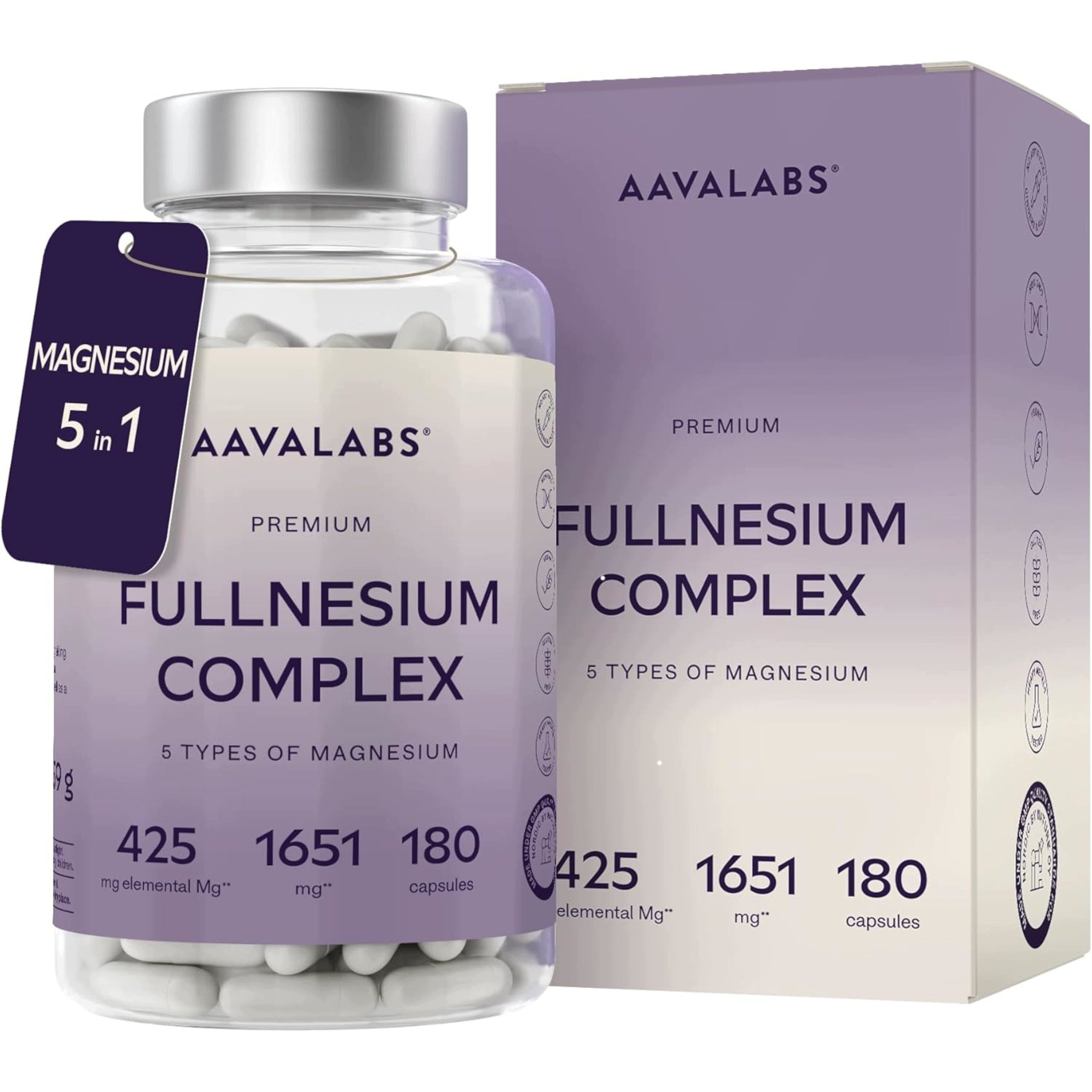 Magnesium Complex 5 Forms Fullnesium 425mg 180k Citrate