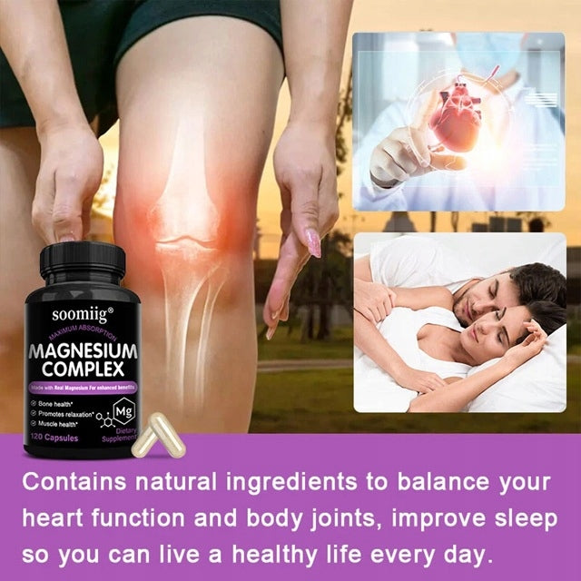 Magnesium Complex Capsules - Improve mood, strengthen muscles and health... Manufacturer code soomiig