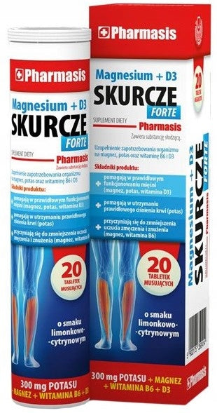 Magnesium + D3 Contractions Forte Pharmasis 20 Effervescent Tablets Medical device no