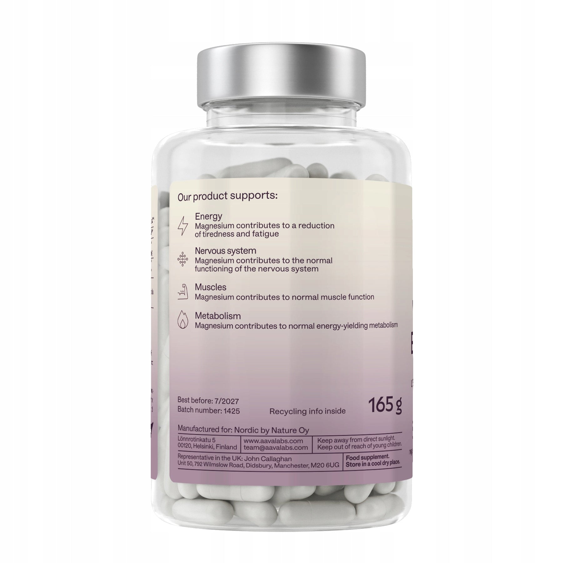 Magnesium Diglycinate 2505mg Magnesium Glycinate Chelate 180 capsules | Aavalabs Basic ingredient magnesium