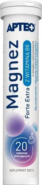 Magnesium Forte Extra with Wit. B6 Apteo effervescent tablets 20 pcs. lemon flavor