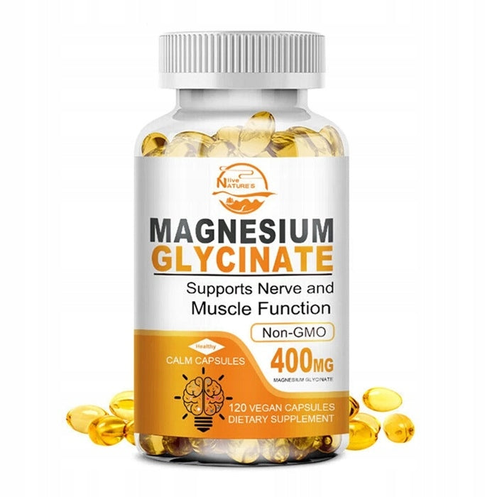 Magnesium Glycinate Capsules 400mg, Sleep, Muscle Support, Stress Relief... Medical device no