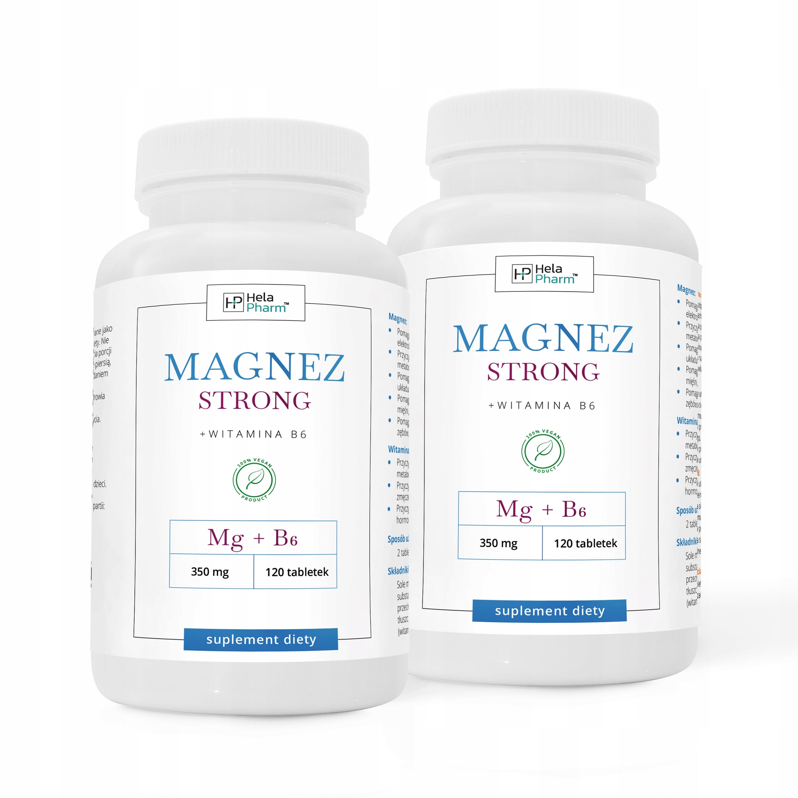 Magnesium STRONG+B6 Contractions Stress STRONG 120 tablets Vege EAN (GTIN) 5904506138364