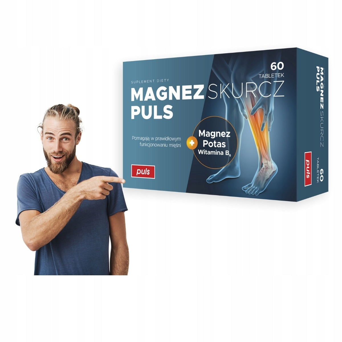 Magnesium Shrinkage Puls, Magnesium Potassium Vitamin B6, 60 tablets