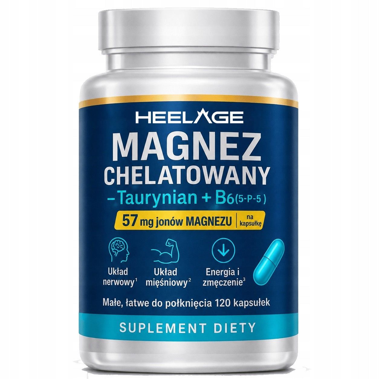 Magnesium Taurate 700MG + B6 MAGNESIUM per day, FATIGUE - Heelage