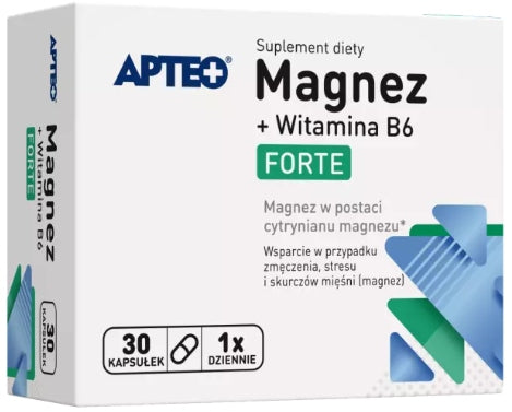 Magnesium + Vitamin B6 Forte APTEO 30 capsules