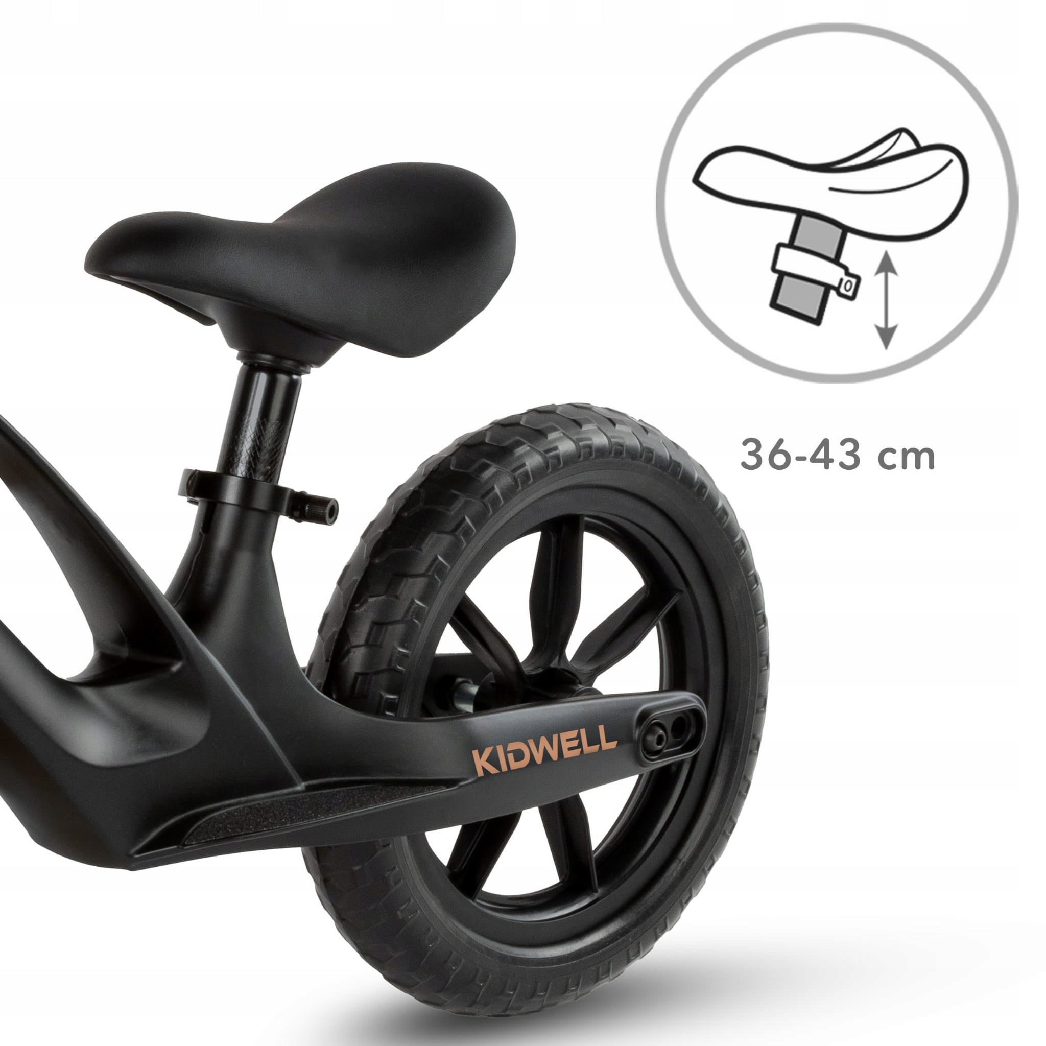 Magnesium balance bike for children Kidwell Vito Violet up to 30 kg 80-120 cm Certificates and opinions CE EN 71