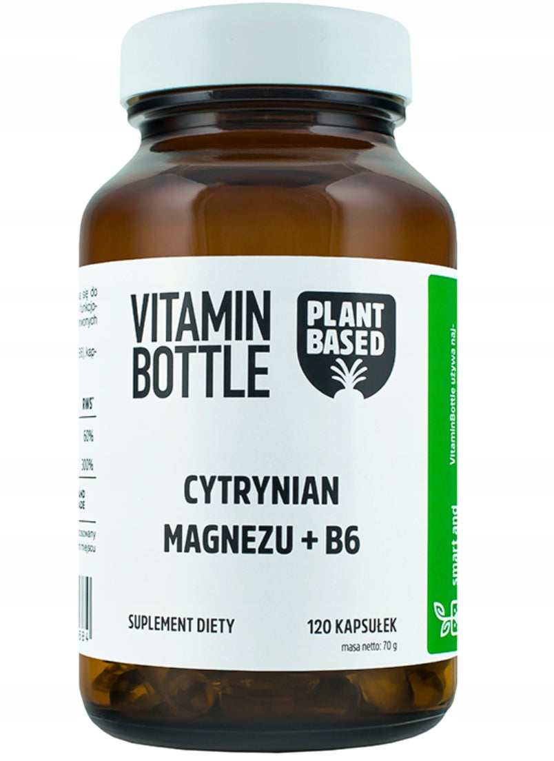 Magnesium citrate B6 HEALTHY MUSCLES 120 capsules Vitamin Bottle