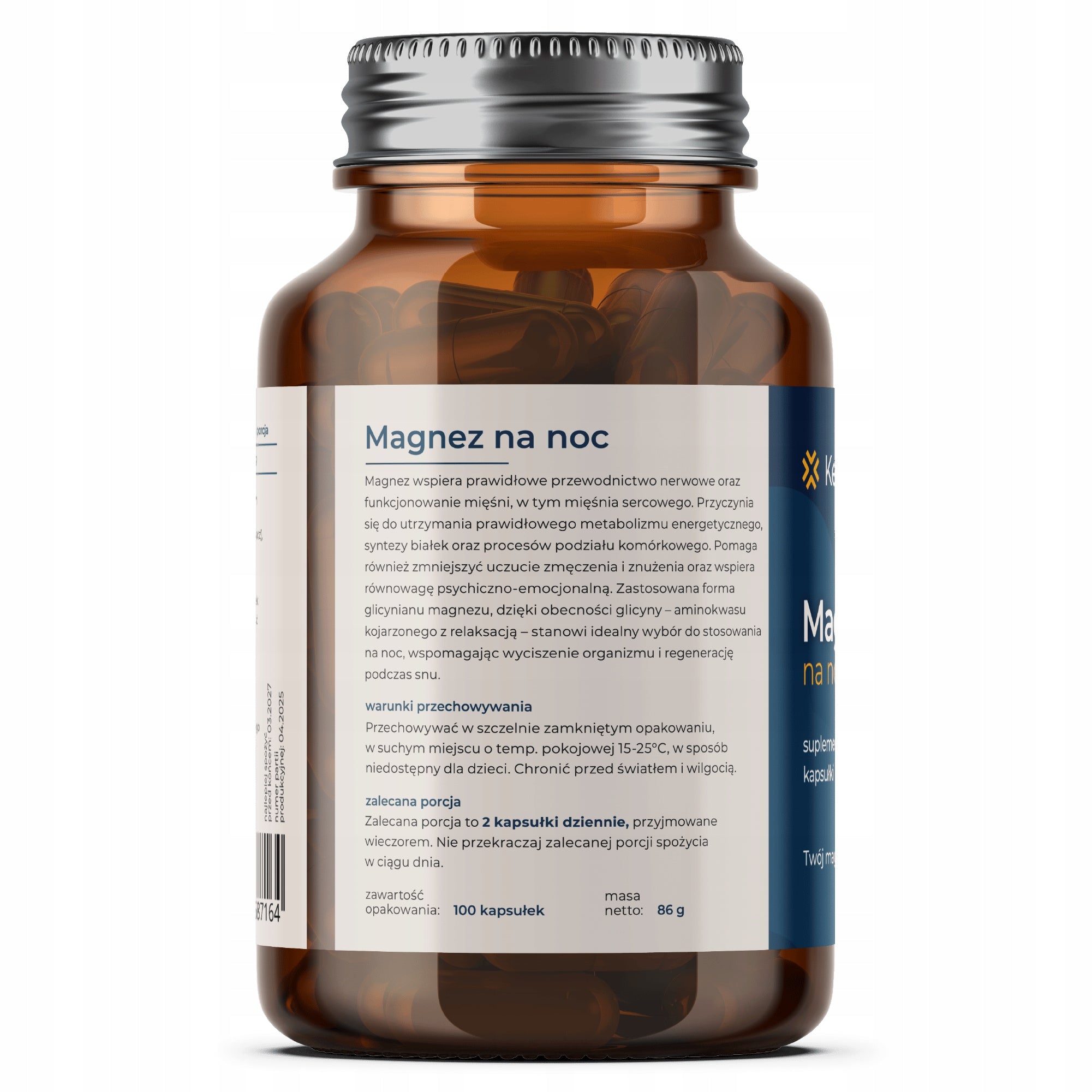 Magnesium for the night 105mg – magnesium glycinate Keto Centrum EAN (GTIN) 5907335687164