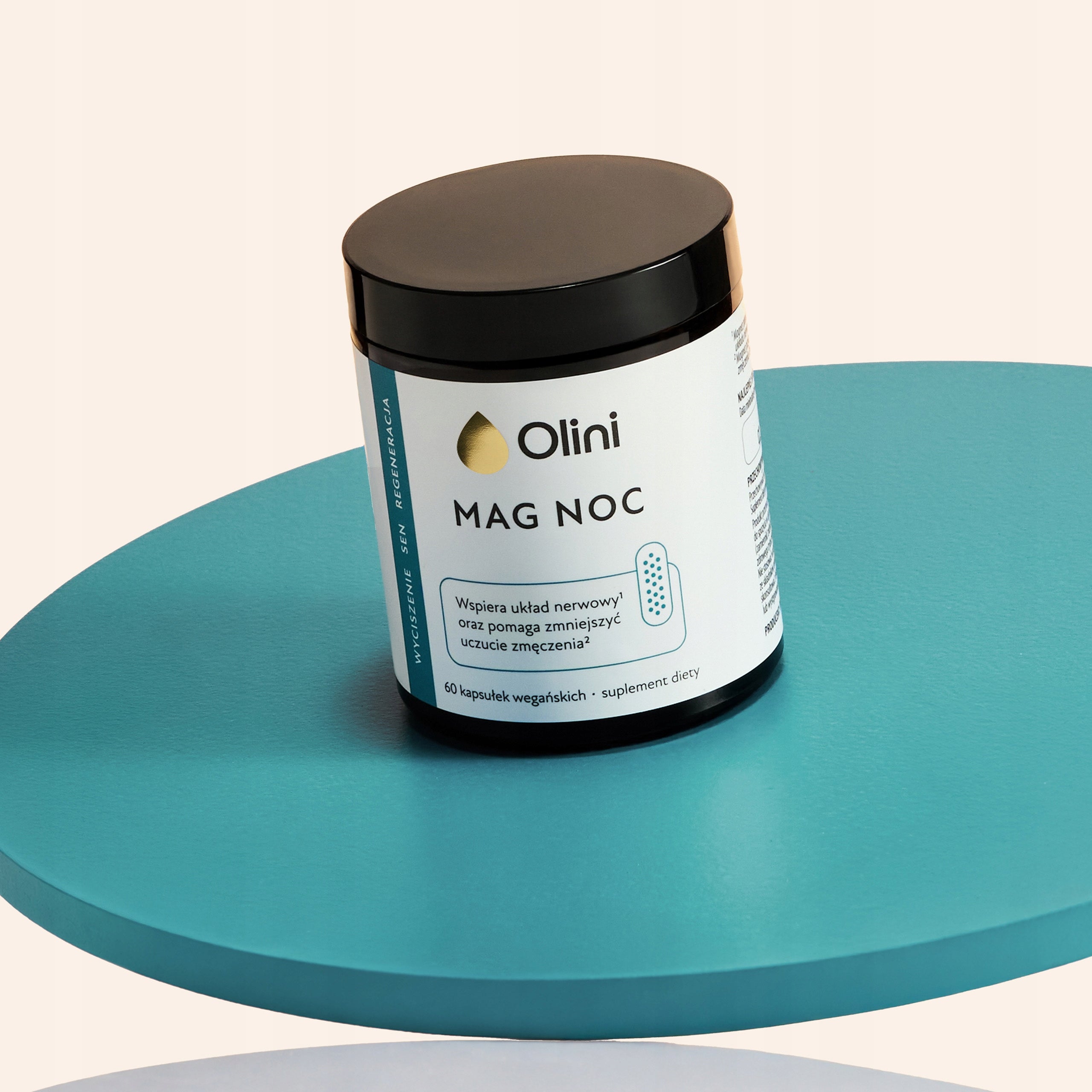 Magnesium for the night OLINI 60 caps. Taurine Magnesium diglycinate nervous system Manufacturer code Magnez noc Olini