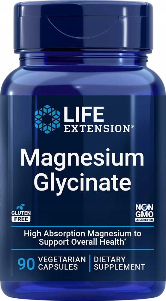 Magnesium glycinate Life Extension 90 vegetarian capsules