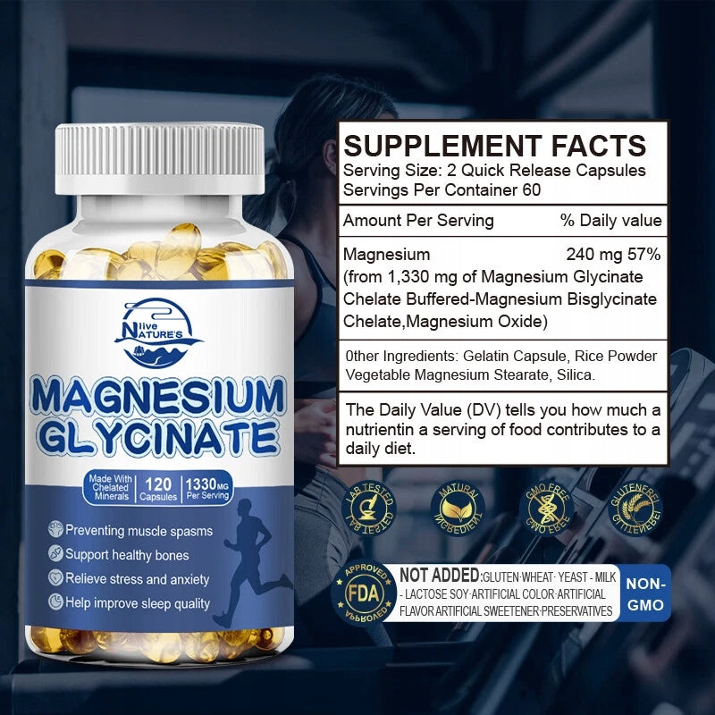 Magnesium glycinate complex 4 in 1 1330 mg – magnesium with high potency... Expiration date at least 1 year from the date of purchase