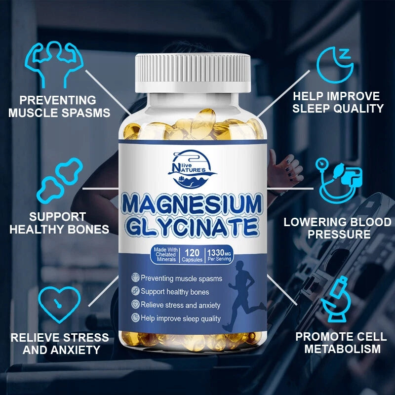 Magnesium glycinate complex 4 in 1 1330 mg – magnesium with high potency... Packaging status original