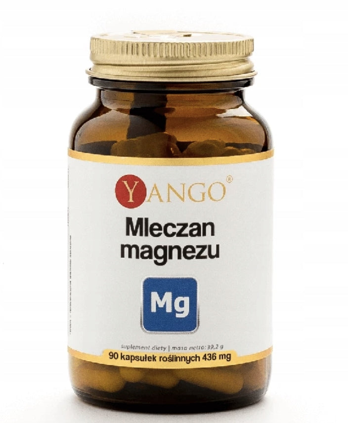 Magnesium lactate - Yango - 90 caps - Muscles, Bones