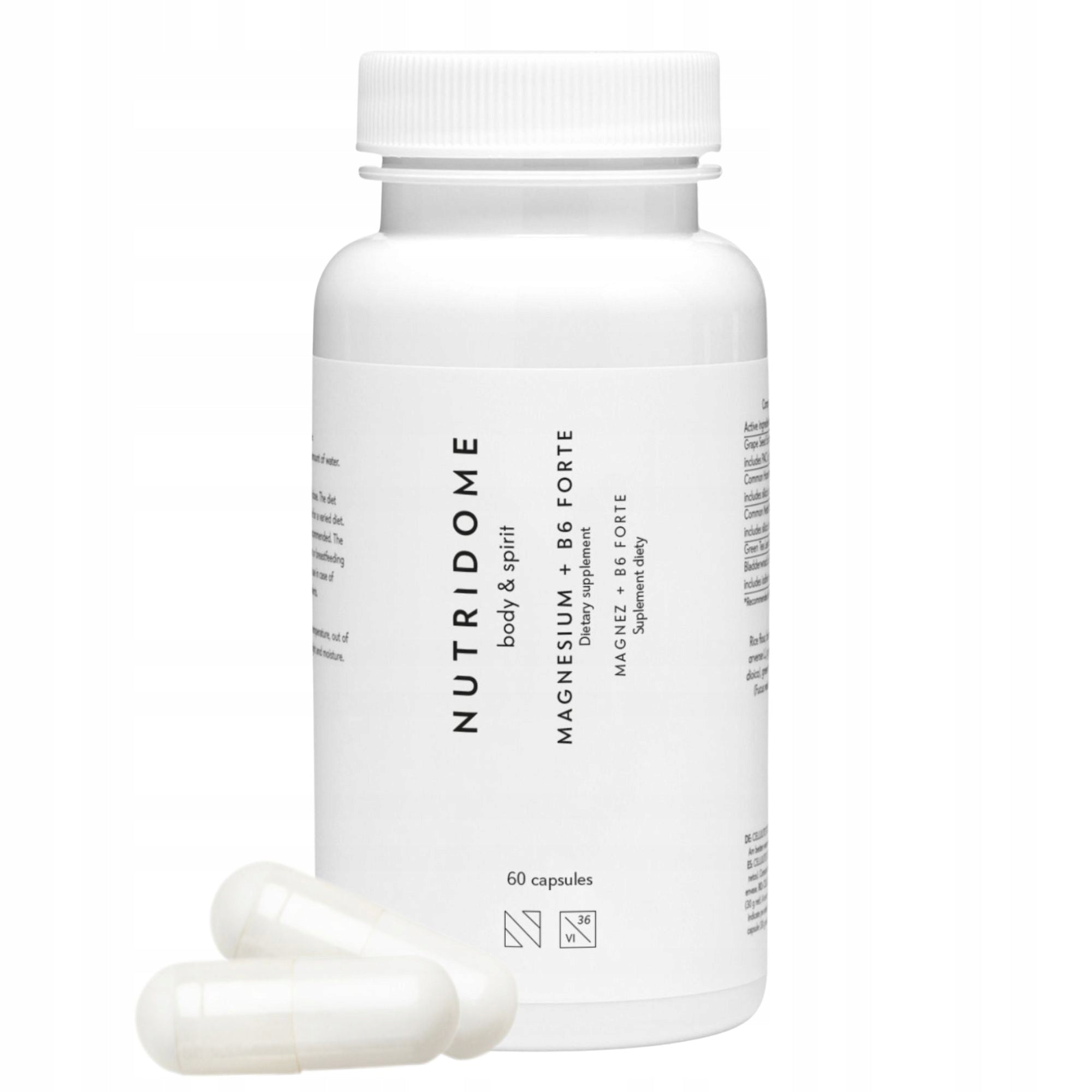 Magnesium + vitamin B6 FORTE FATIGUE STRESS Muscle calf SPASMS NUTRIDOME
