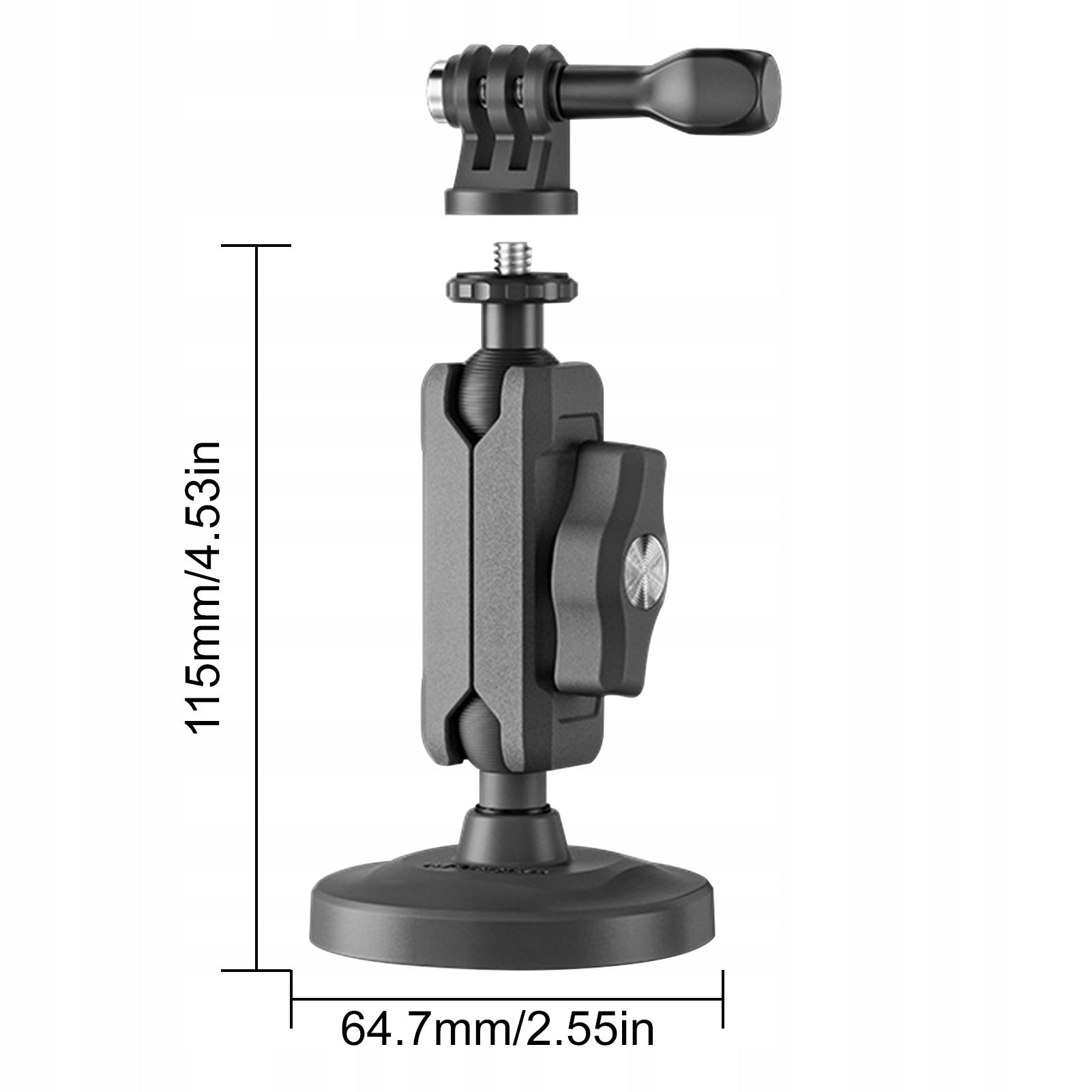 Magnetic Action Camera 360 Degree Rotation For Y5 Accessories Model 1580KAZB