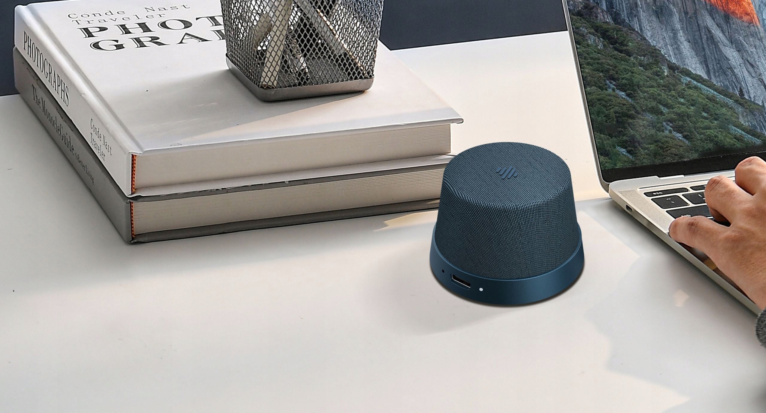 Magnetic Bluetooth Speaker with MagSafe Miatone Magboom Mini IPX6 Navy Blue Model other