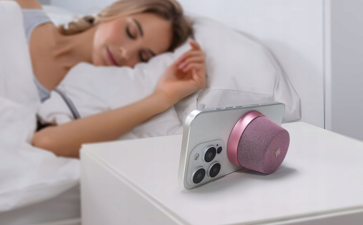 Magnetic Bluetooth Speaker with MagSafe Miatone Magboom Mini IPX6 Pink Packaging status original