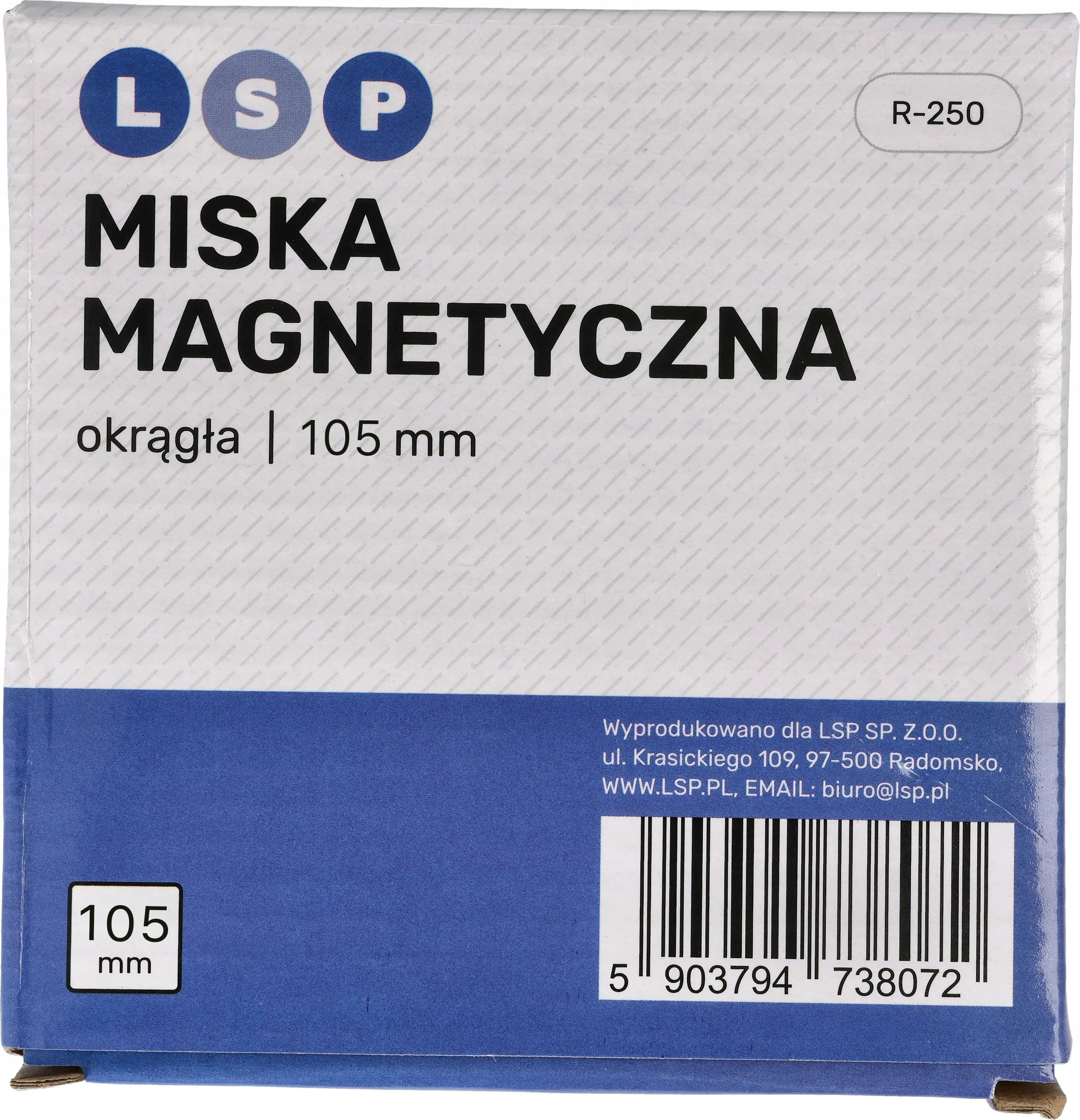 Magnetic Bowl Workshop 105mm Container Screw Organizer Inox Strong Manufacturer code MISKA WARSZTATOWA MAGNES 15CM 150MM