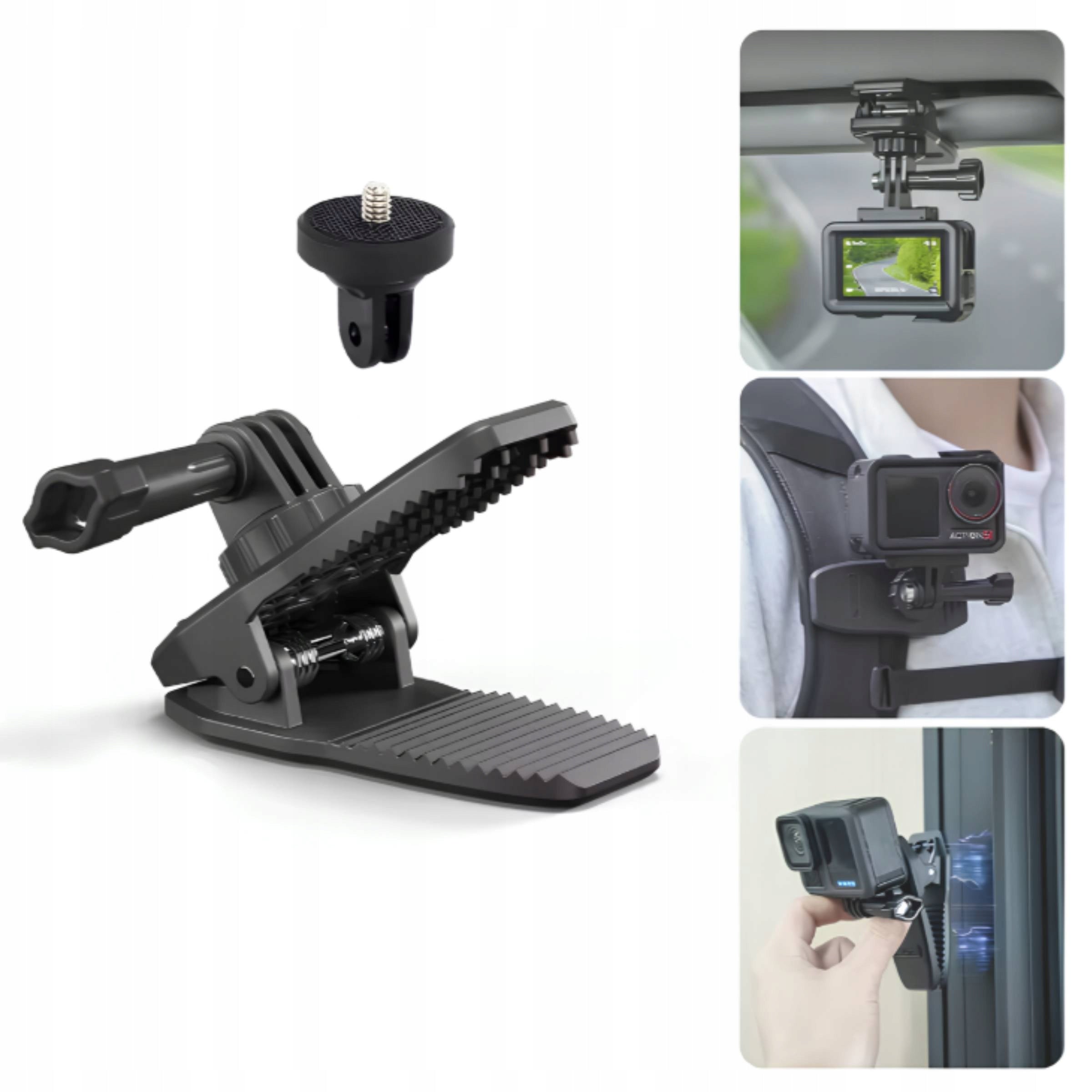 Magnetic Clip Holder 360° 1/4" For DJI Osmo 360 Action 5 Pro / GoPro 13 Packaging status original