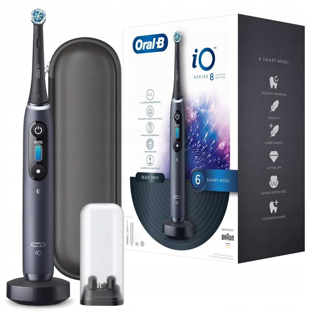 Magnetic Electric Toothbrush Oral-B iO Series 8N Black Onyx + Case