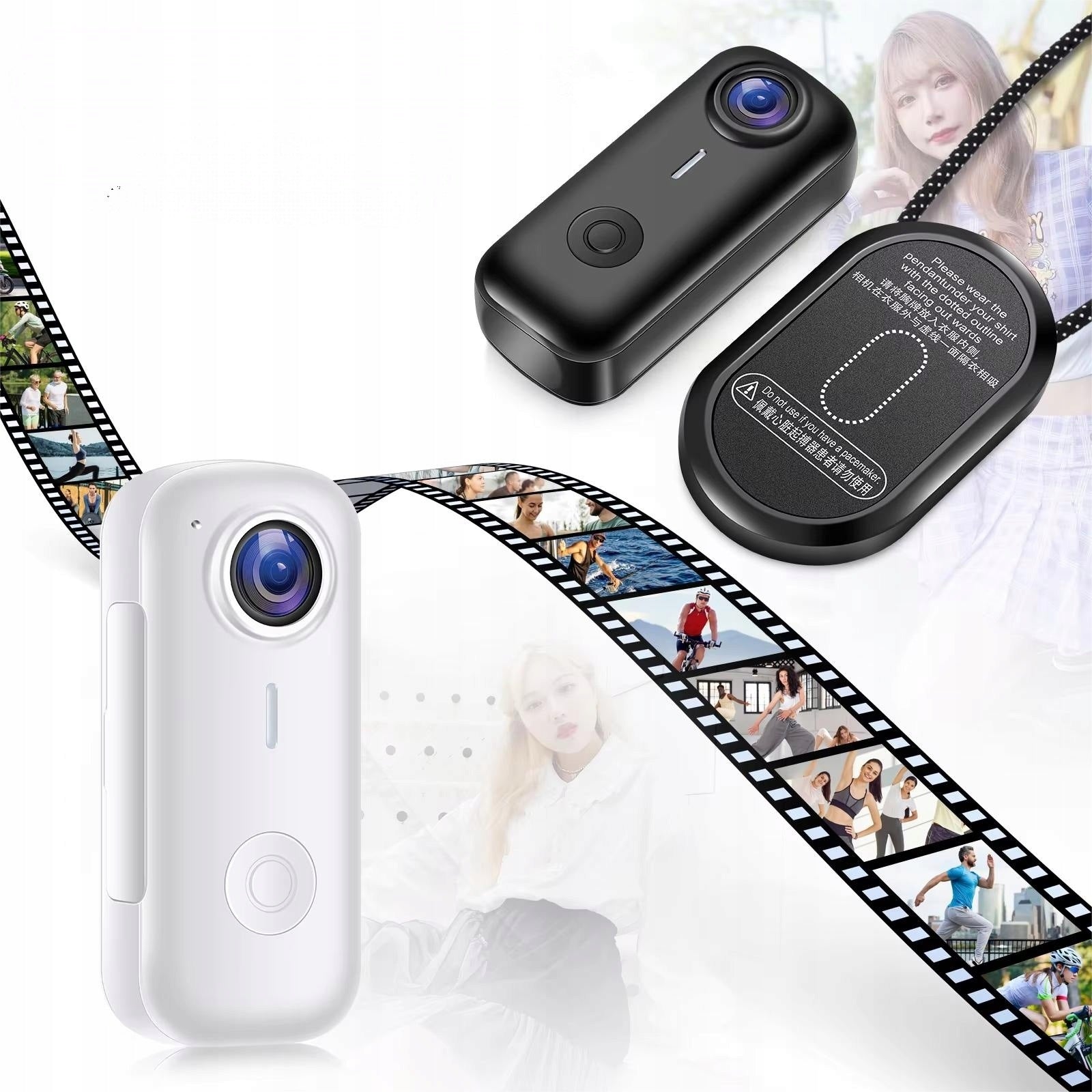 Magnetic Mini Sports Camera 1080P with Wi-Fi 64 x 28 x 20 mm Night Vision Brand no brand