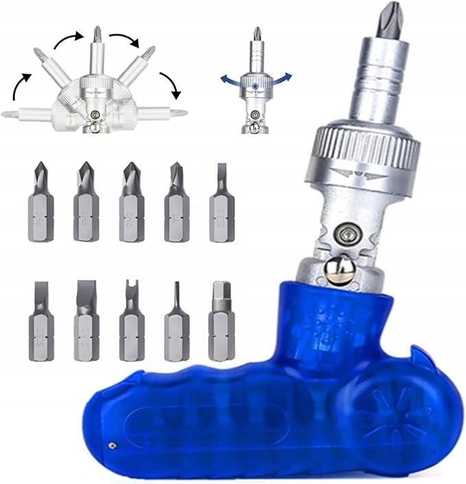 Magnetic Screwdriver Set Screwdrivers with Magnet 10in1 Adjustable Angle