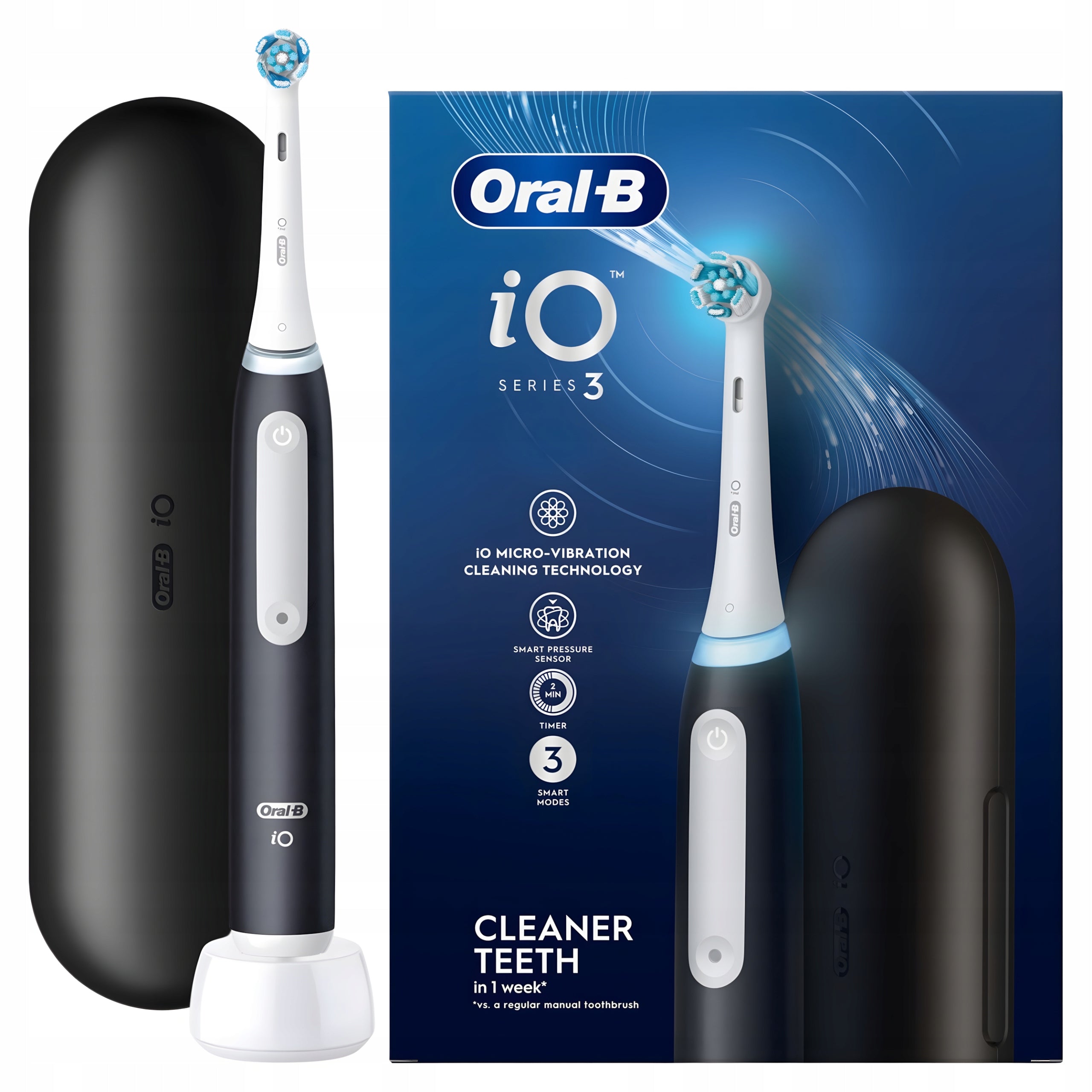 Magnetic Toothbrush Oral-B iO Series 3 Black with Case