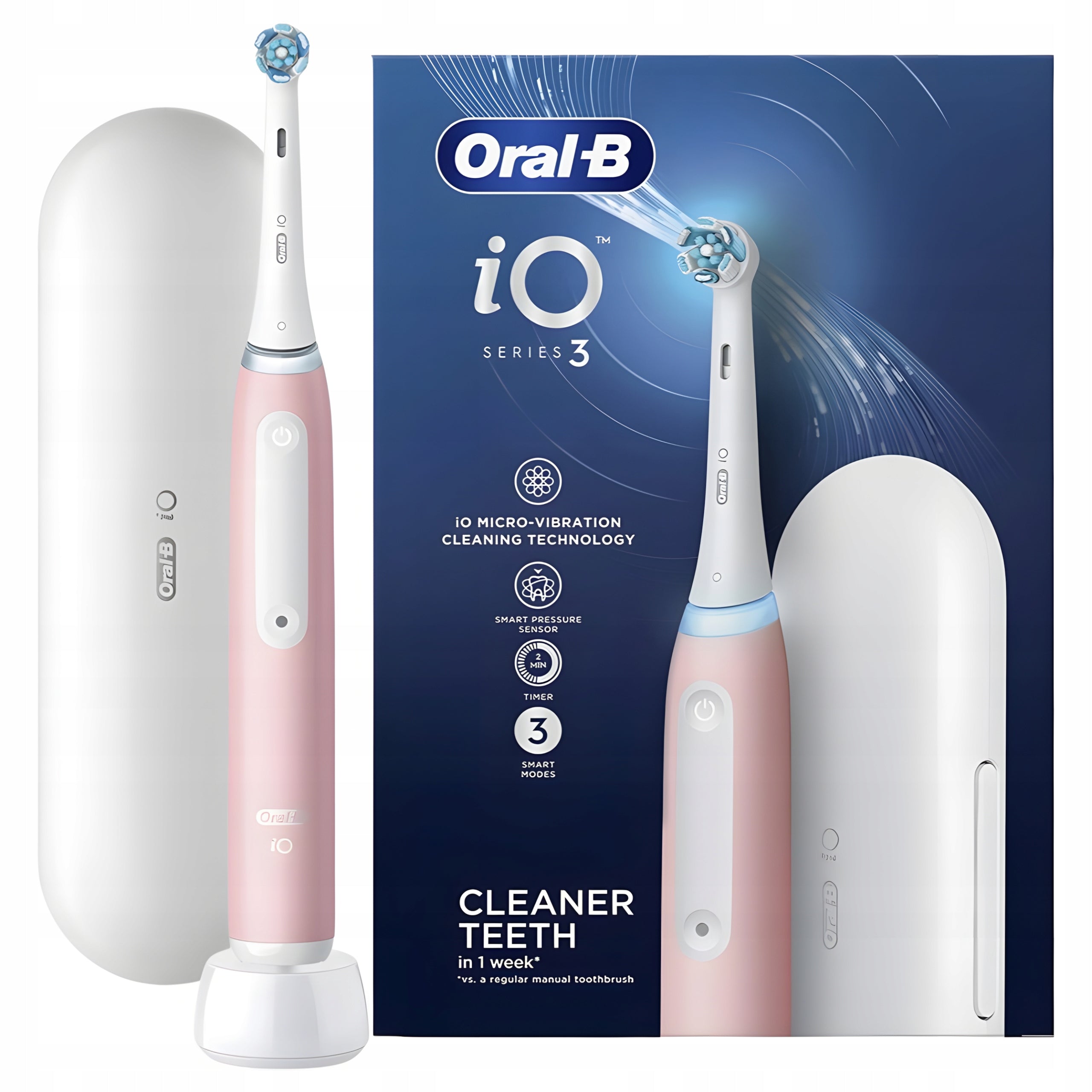 Magnetic Toothbrush Oral-B iO Series 3 Pink with Case