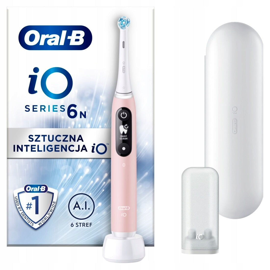 Magnetic Toothbrush Oral-B iO Series 6 Pink Rechargeable Pink EAN (GTIN) 8700216011419