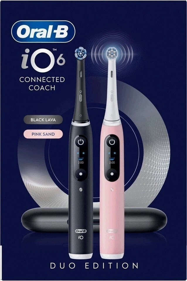 Magnetic Toothbrushes Series 6 Two Pack Black and Pink Brand no brand