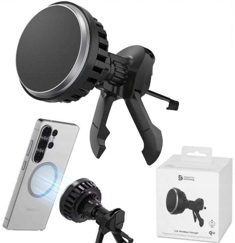 Magnetic holder Samsung GP-PWU025WIBBW with 15W 2A wireless charger