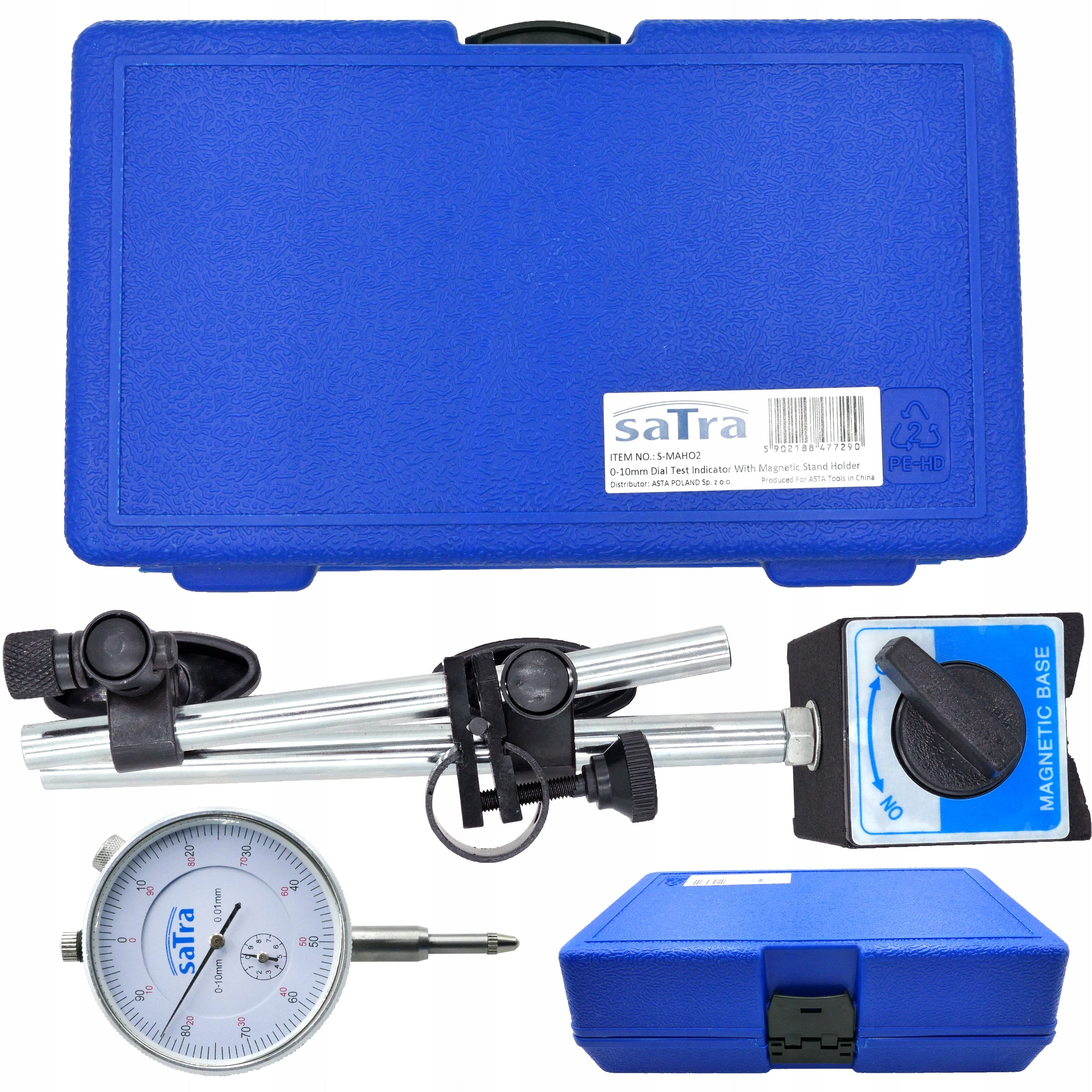 Magnetic stand with clock sensor Satra S-MAH02 0-10 mm ZEG SENSOR