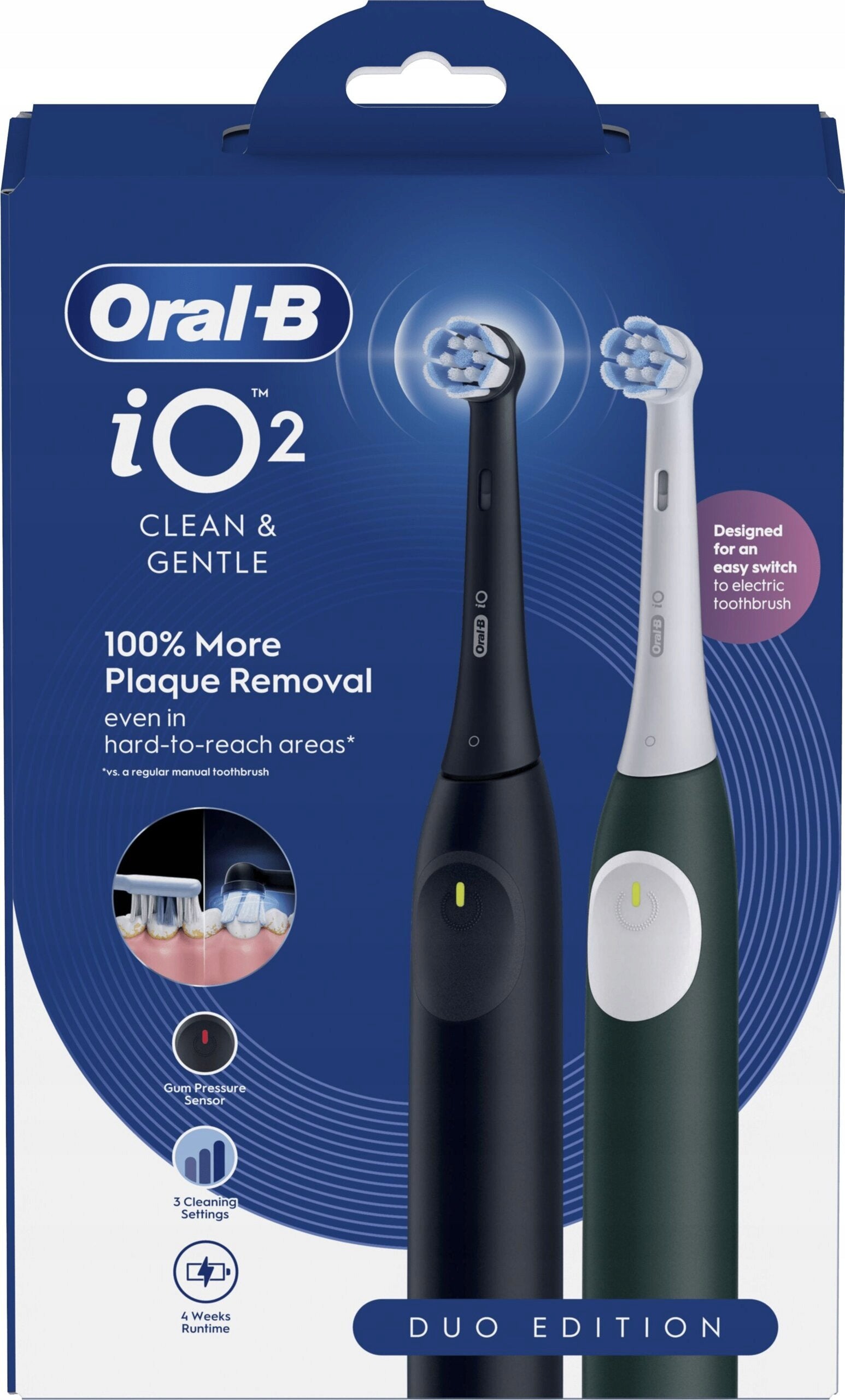 Magnetic toothbrush ORAL-B IO 2 (2 pieces) + Case Brand Oral-B
