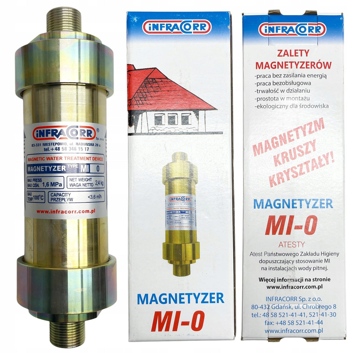 Magnetizer Infracorr MI-0 DN20 GZ 3/4" 16bar to 150°C